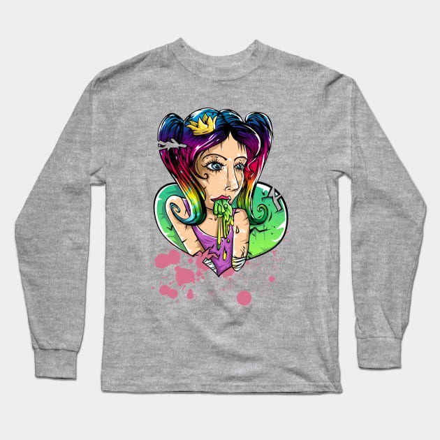 Vomit princess Long Sleeve T-Shirt by makarxart